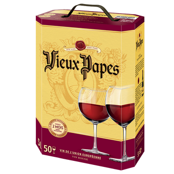 Image de VIN COMMUNAUTE EUROPEENNE ROUGE VIEUX PAPES BIB