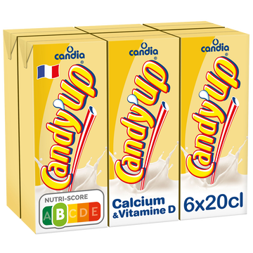 Candia Boisson Lactée Vanille Candia Candy'up - 6 X 20cl