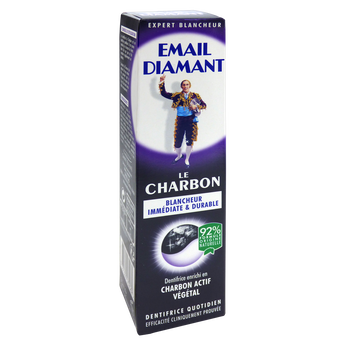 Image de Dentifrice le charbon blancheur immédiate et durable EMAIL DIAMANT, tube de