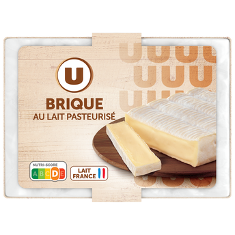 Image de U
Fromage Brique au lait de vache pasteurisé 32%MG