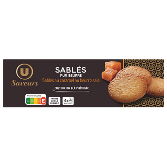 Image de U SAVEURS
Biscuits Sablés saveur caramel au beurre salé étui