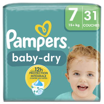 Image de Couches Baby dry Géant PAMPERS T7