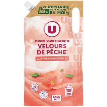 Image de U
Adoucissant concentré parfum velours de pêche  recharge