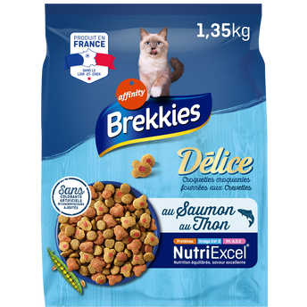 Image de Croquettes Chat Délice Poissons BREKKIES