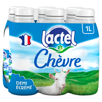 Image de Lait de Chèvre demi-écrémé LACTEL