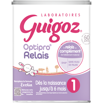 Image de Lait infantile en poudre 1er âge 0-6M GUIGOZ EVOLIA - Boîte