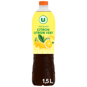 Image de U
Boisson au thé Citron Citron vert - Bouteille