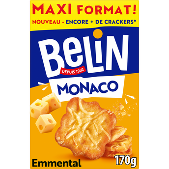 Image de Crackers monaco emmental BELIN, 170g format