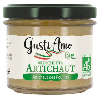 Image de Bruschetta artichaut des Pouilles bio GUSTI AMO, bocal