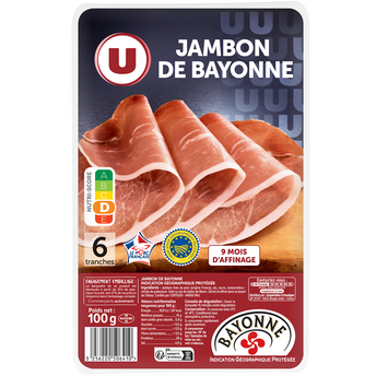 Image de U
Jambon de Bayonne IGP - x6 tranches