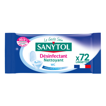 Image de Lingettes désinfectantes wc SANYTOL