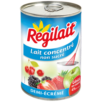Image de Lait concentré non sucré demi écrémé REGILAIT