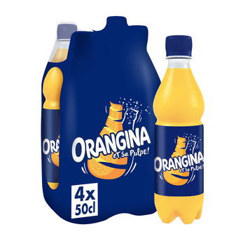 Image de Soda à l'orange ORANGINA - le pack de 4 bouteilles de