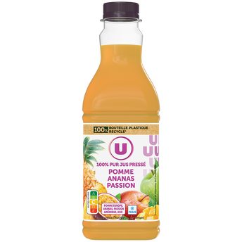 Image de U
Pur jus réfrigéré Pomme Ananas passion RPET