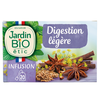 Image de Infusion Bio Digestion légère JARDIN BIO ETIC - 20 sachets