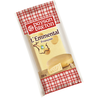 Image de Emmental lait pasteur portion, 30%MG, PAYSAN BRETON