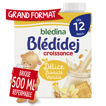 Image de Lait et céréales bébé biscuité vanille dès 12 mois BLEDIDEJ BLEDINA