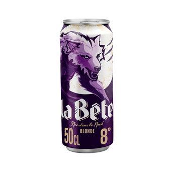 Image de Bière blonde LA BÊTE, 8° - Canette