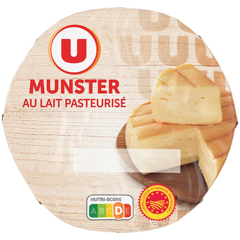 Image de U
Petit Munster AOP au lait pasteurisé  27% de MG