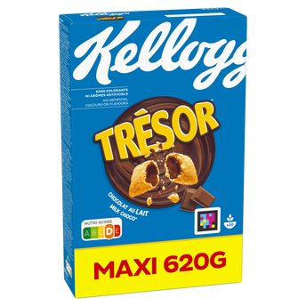 Image de Céréales TRESOR chocolat au lait KELLOGG'S, paquet de