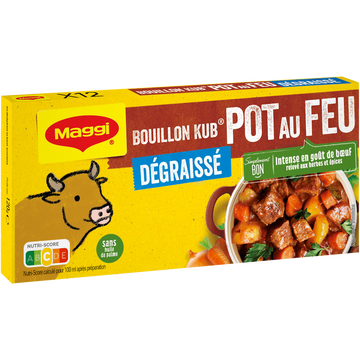 Maggi Bouillon Pot Au Feu Dégraissé Maggi, X12 Soit 120g