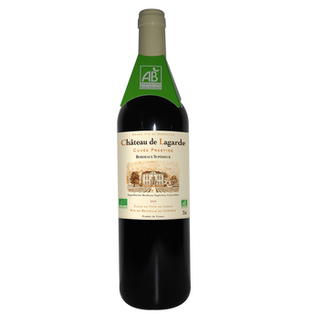 Image de Vin rouge AOP Bio Bordeaux supérieur "CHATEAU DE LAGARDE" CuvéePrestige, bouteille de