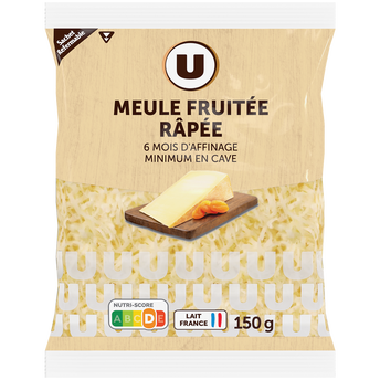 Image de U
Fromage au lait pasteurisé meule fruitée râpé  33%mg