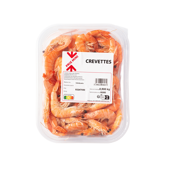 Image de Crevettes cuites calibre 60/80 PRIX MINI - barquette