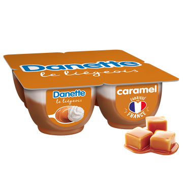Danone Dessert Liégeois Caramel Danette - 4x100g
