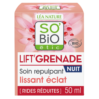 Image de Soin repulpant lissant éclat nuit lift'grenade SO'BIO