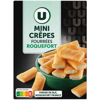 Image de U
Mini crêpes fourrées au roquefort étui de