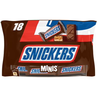 Barres minis chocolat caramel SNICKERS, x20 403g - Super U, Hyper U, U ...