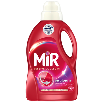 Image de MIR - Lessive liquide - Lavage à la main,Soin couleurs & noir - 3 en 1- 27 lavages - 1.35