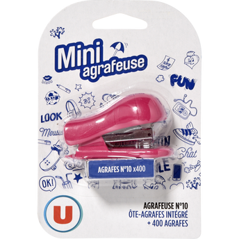 Image de U
Mini agrafeuse n°10, 400 agrafes