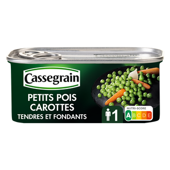 Image de Petits pois et carottes CASSEGRAIN - Boîte
