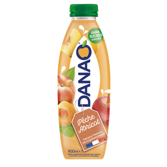 Image de Boisson au jus de fruits et au lait Pêche Abricot DANAO - Bouteille