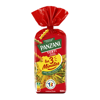 Image de Pâtes TORTI LEGUMES 3 minutes PANZANI