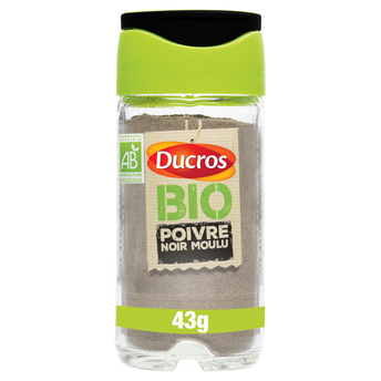 Image de Poivre noir moulu bio DUCROS