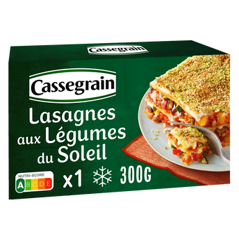 Image de Lasagnes aux légumes du soleil mozzarella fondante CASSEGRAIN