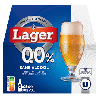 Image de U
Bière LAGER 0,0° sans alcool