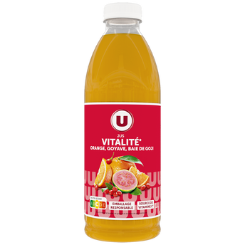Image de U
Jus de fruits vitalité orange goyave goji bouteille de