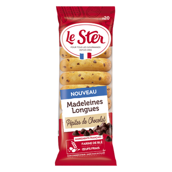Image de Madeleines longues pepites chocolat LE STER x20