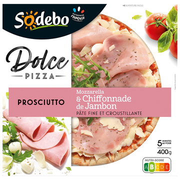 Sodeb'O Pizza Dolce Pizza Prosciutto Sodebo, 400g