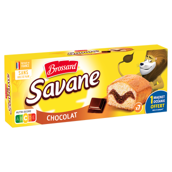 Image de Gâteau marbré SAVANE chocolat lait Pocket BROSSARD X7