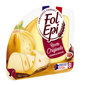Fol épi Fromage En Tranches Recette Originale Fol Epi - 8 Tranches - 150g