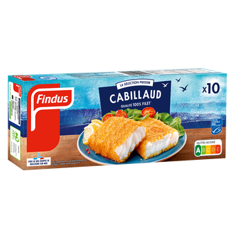Image de Panés de cabillaud FINDUS, 10 unités