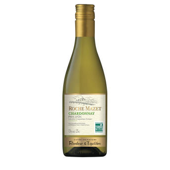 Image de Vin blanc Pays d'OC IGP Charonnay Roche Mazet, bouteille de