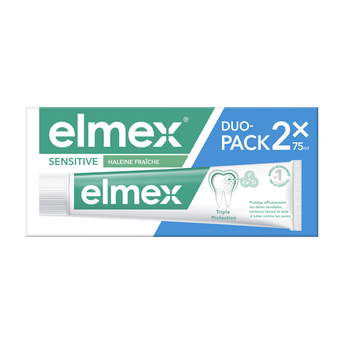 Image de Dentifrices sensitive nettoyage fraîcheur 0% colorants ELMEX