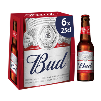 Image de Bière blonde BUD, 5° - bouteille