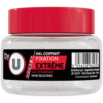 Image de BY U
Gel coiffant fixation extrême - Pot